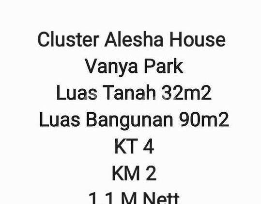 Rumah cantik cluster Alesha House Vanya Park, BSD,Tangerang 2