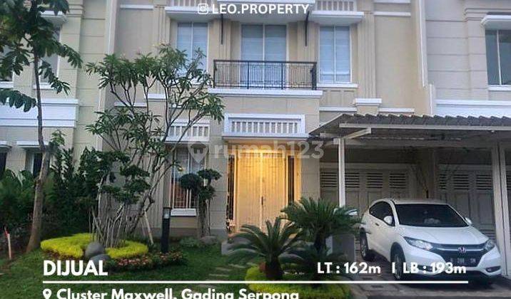 Rumah Cluster Maxwell Fully Furnished, Gading Serpong 1