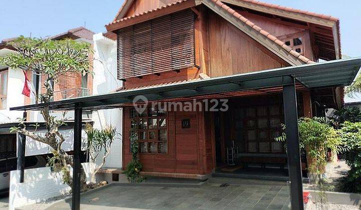 Rumah kayu artistik bangunan baru  Permana kota cimahi 1