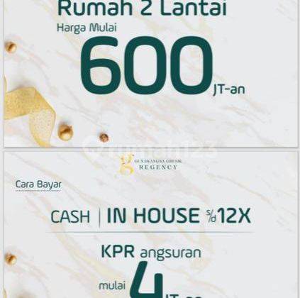 Gunawangsa Gresik Regency Rumah Minimalis Modern 600 Jutaan Cicilan 4 Jutaan