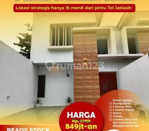 Baru Rumah di Jatiasih Bekasi Pinggir Jalan Raya DP Ringan 1