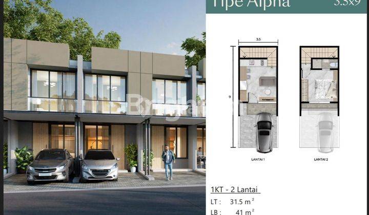 RUMAH PIK 2 CASA PASADENA 2 LANTAI CLUSTER MONTANA TYPE ALPHA 1