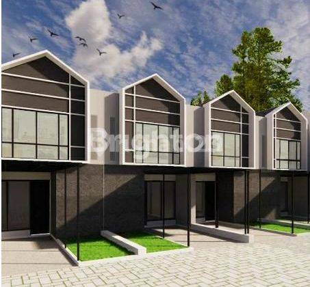 RUMAH MODERN MINIMALIS 2 LT HOOK BOULEVARD BARU GRESS ON PROGRESS DI RUNGKUT ASRI TIMUR SURABAYA DEKAT MERR DAN UPN 1