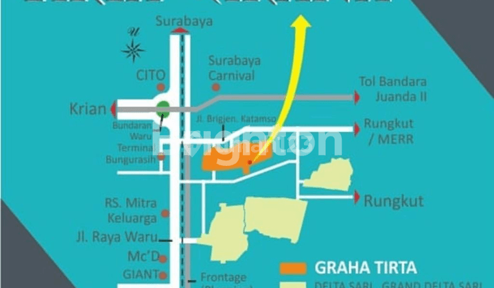 MURAH RUMAH 1 M AN HANYA SISA 1 UNIT SAJA SIAP HUNI  RUMAH DI GRAHA TIRTA KIRANA DEKAT CITO DAN RAYA A. YANI SIAP HUNI SURABAYA SELATAN 2