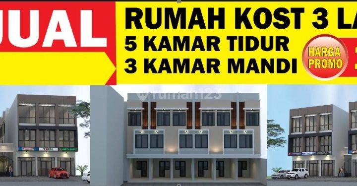 Rumah Kost 3 Lantai Pinggir Jalan Besar Area Rawamangun 1