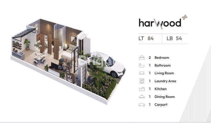 Rumah Baru dan Mewah The OZ Type Harwood+ 2