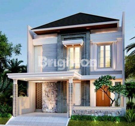 Rumah baru kualitas premium, tata ruang sangat nyaman. Model American Modern Citraland Surabaya Semi Furnish include kanopi. Lokasi dekat radial road Dan Gwalk pusat kuliner Surabaya Barat 1