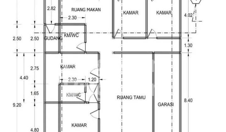 TURUN HARGA RUMAH  LUAS DI SEI PUTIH 2