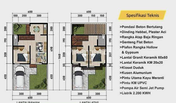 Rumah Cluster 2 Lantai Free Biaya, Termurah di Jatiasih  Bekasi 2