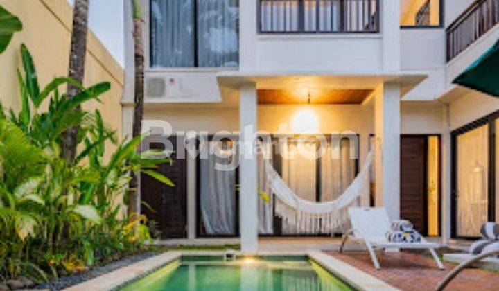 MINIMALIST MODERN VILLA WITH PRIVATE POOL ONE STEP TO BERAWA CANGGU BEACH 1