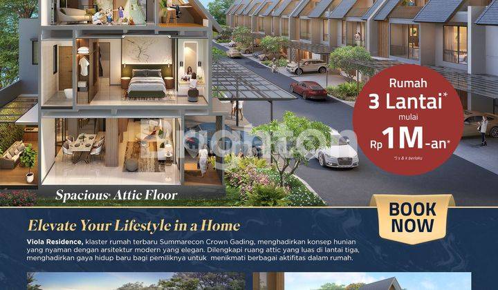 RUMAH VIOLA RESIDENCE SUMARECON CROWN GADING 1