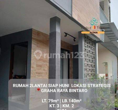 Dijual Rumah 2 lantai Siap Huni Full Renovasi Dalam Cluster di Graha Raya 1