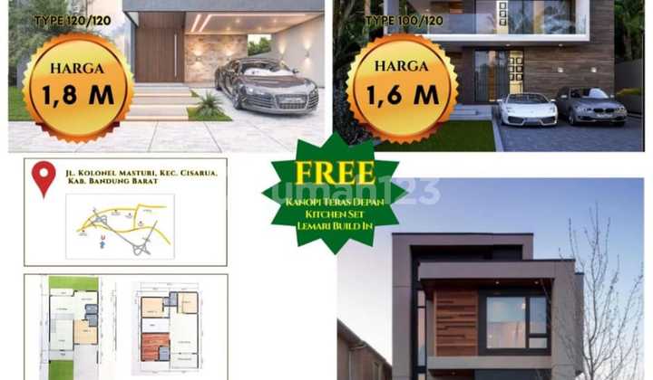 Villa Brand New Di Jl Kolonel Masturi, Lembang Bandung