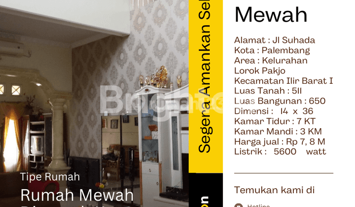 Rumah Mewah Ilir Barat 1 Area Perkotaan Palembang 1