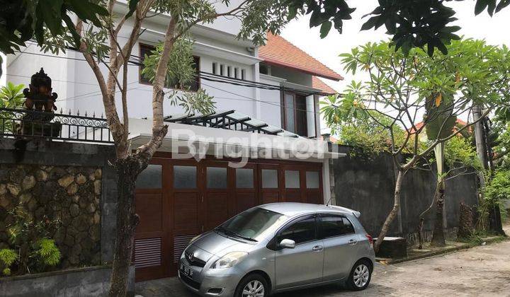 2-storey Villa model house with lots of wooden elements, With Pool and Fully furnished in the middle of Denpasar city 1