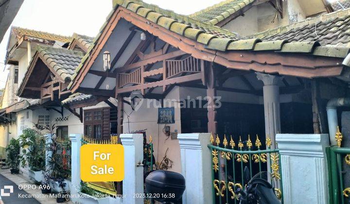 Rumah Lama turun harga Area Matraman Jakarta Timur 1