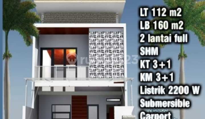 Rumah Baru 2 Lantai Di Kopo Permai Culdesac