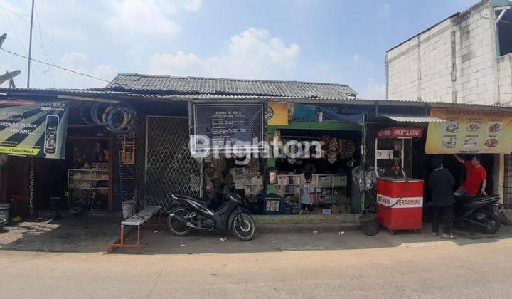 RUMAH DAN TEMPAT USAHA PINGGIR JALAN RAYA LOKASI BAGUS 1