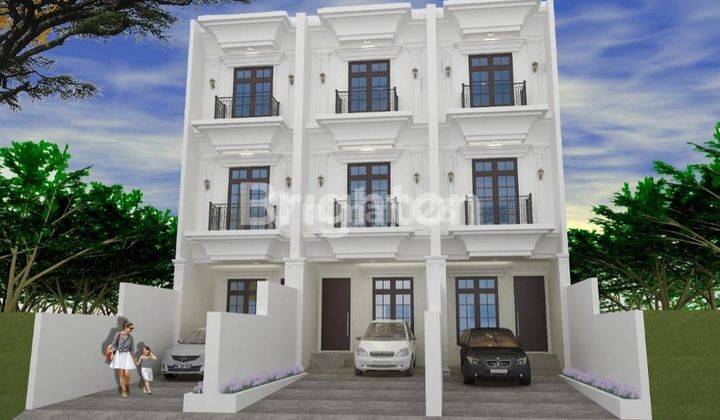 RUMAH INDENT GREEN VILLE BANGUNAN MODERN 3 LANTAI 1