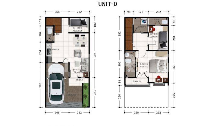 Rumah 2 Lantai Dalam Komplek Elit Cempaka Putih 2