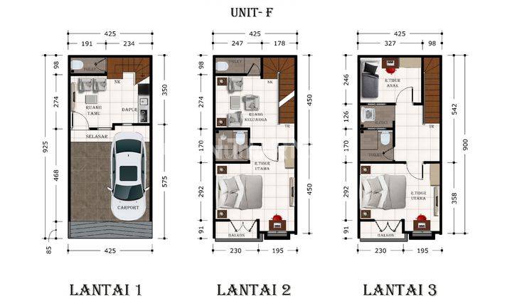 Rumah 2 Lantai Di Komplek Elite Cempaka Putih 2