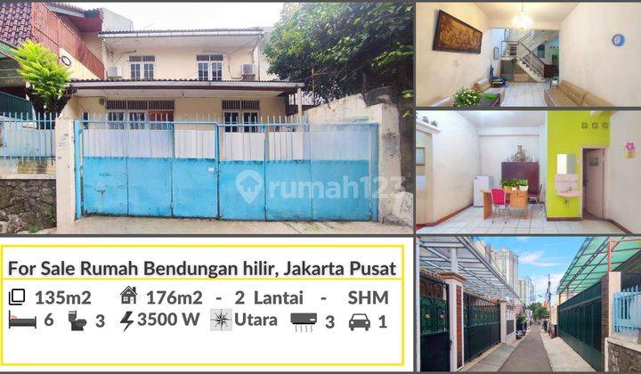 Rumah Lama di Kawasan Benhil, Jakarta Pusat Luas Tanah 135m2 Harga 5.5M Nego 1