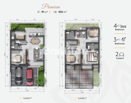 Rumah Modern Summarecon Bekasi Mulberry Residence Type Cherry 2