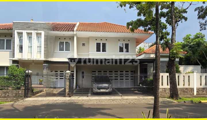 Rumah di Puspita Loka Bsd Dengan Kolam Renang Dan Lapangan Basket