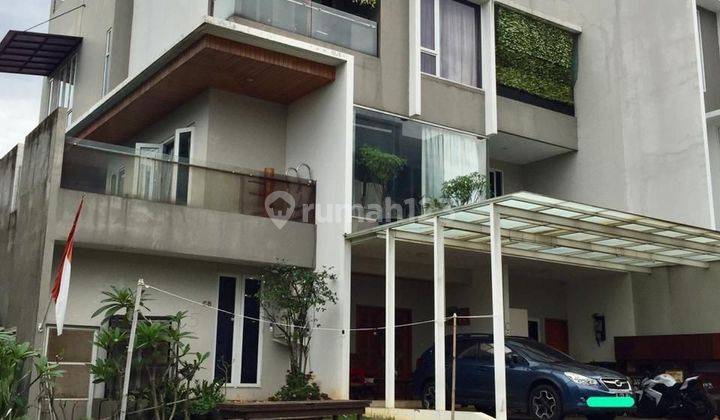 TURUN HARGA RUMAH 3 LANTAI DENGAN SWIMMING POOL DALAM TOWN HOUSE YG TENANG DI. CILANDAK, JAKSEL 1