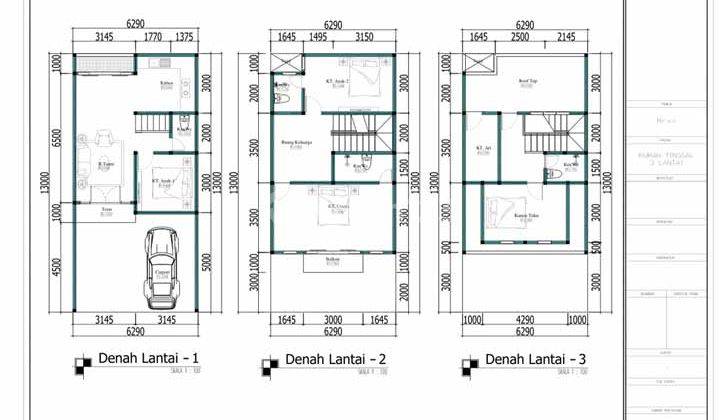 Rumah Baru 3 Lantai Akses Utama Dekat Jalan Kahfi Jaksel 2