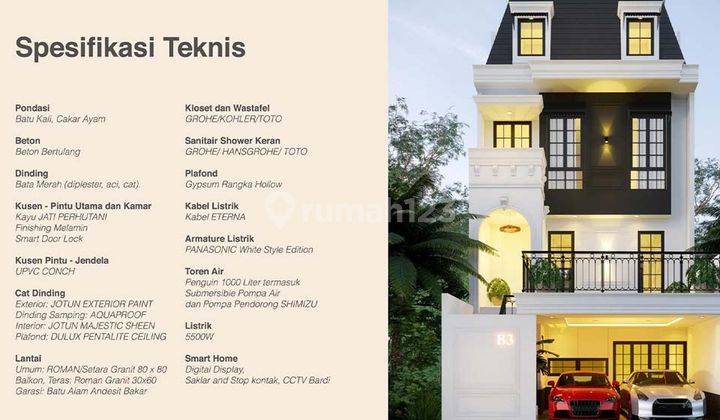 Rumah Mewah Berkualitas 4 Lantai Dekat Ke Kuningan Pasar Minggu Jaksel 2