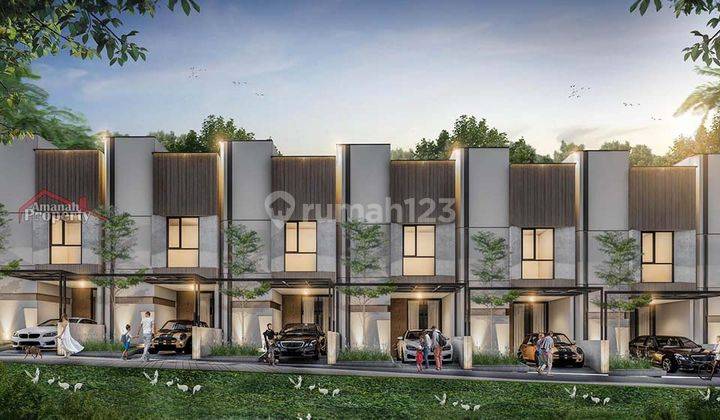 Rumah Ala Villa 2,5 Lantai Rooftop Harga Murah Free Biaya2 Limo Depok 1