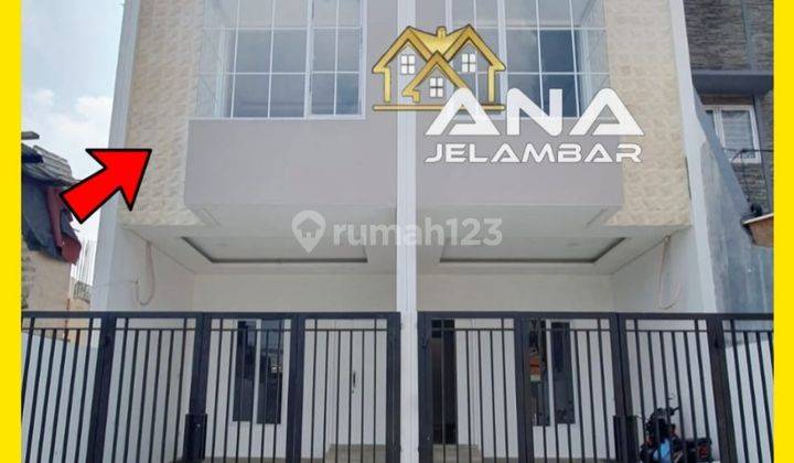 ANA RUMAH BARU 3LT LUAS 5X15.75M HADAP BARAT DI DURI KEPA, KEBON JERUK 1