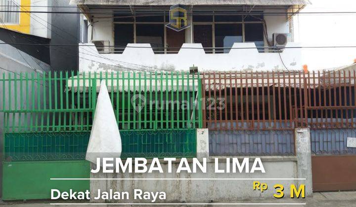 Rumah 2 Lantai dekat ke jembatan lima raya 1