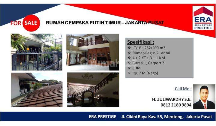 Rumah Murah di Cempaka Putih Timur,  Rumah Nyaman, Jakarta Pusat 2