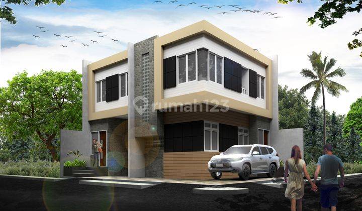 Rumah Baru Minimalis Hoek/Huk 2 Lantai bisa Parkir 2 Mobil 2