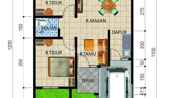 GRIYA MULIA RUMAH DEKAT STASIUN CISAUK , KPR MUDAH HARGA MURAH 1