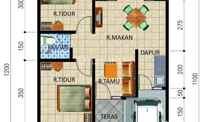 GRIYA MULIA RUMAH DEKAT STASIUN CISAUK , KPR MUDAH HARGA MURAH 2