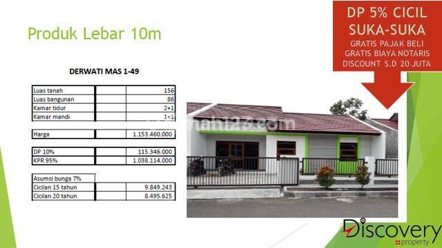 Rumah Bandung Timur Lebar 10 Murah, Ciwastra, Bandung 1