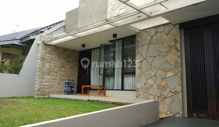 rumah atap baja, semi furnish di villa melati mas 1