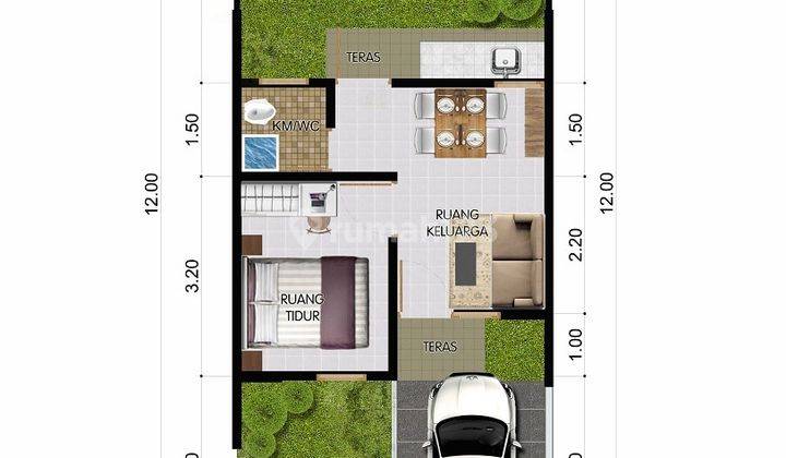 Rumah Mungil Citra Maja | Dekat Stasiun Kereta bisa KPR 2