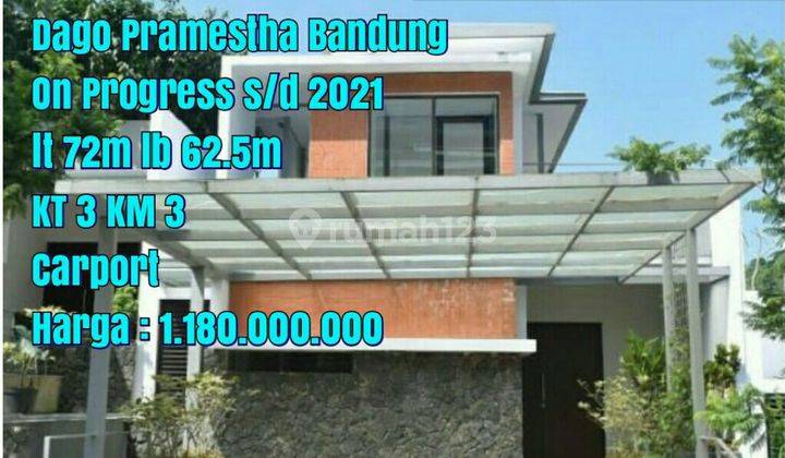 rumah cluster hunian 2 lantai minimalis di dago pramestha type Upslope 2