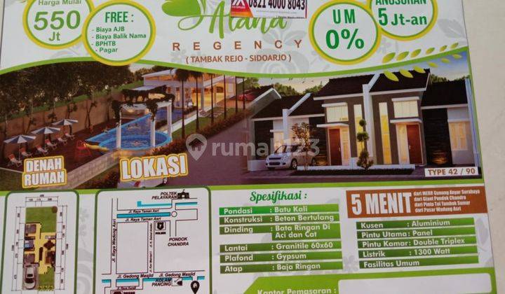 Rumah 570 an ALANA REGENCY Dekat Pondok chandra 2