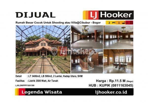 Dijual Rumah Peristirahatan Cocok Untuk Shooting Atau Villa @Cibubur Bogor 2