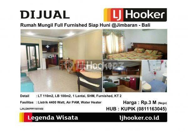 For sale, small house, fully furnished, ready to live in @Jimbaran Bali 2