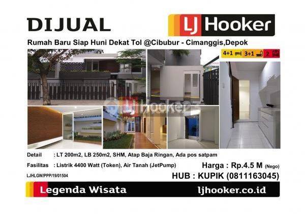 Dijual Rumah Baru Siap Huni Dekat Tol @Cibubur Cimanggis Depok 1