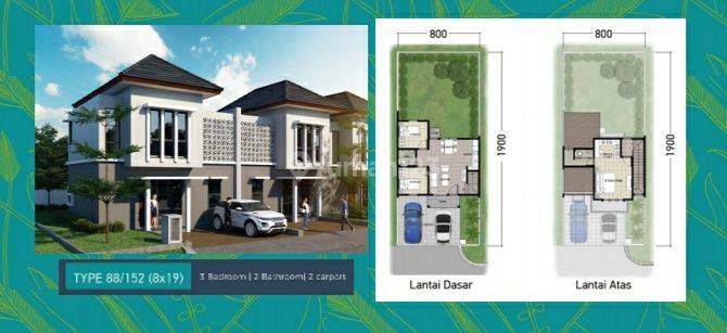 Rumah Asri Konsep Villa  Fasilitas Kolam Renang 2