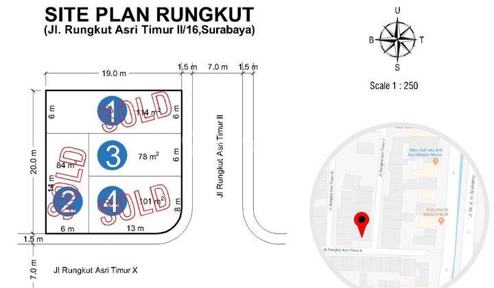 Rumah di Rungkut Asri Timur, Baru Gress, Minimalis, Row Jalan depan Lebar + Paving, Bisa untuk Rumah Tinggal/Kantor 2