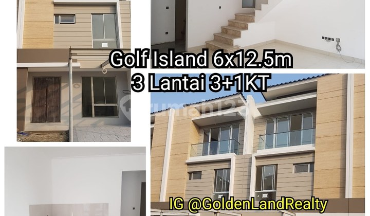 Rumah Golf Island PIK 6x125 keadaan Baru  Ready 2