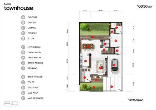 Rumah Mewah siap bangun diTownhouse Damai 2